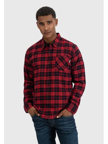 Рубашка Riley flannel 23103 red check-Riley | Vintage Industries