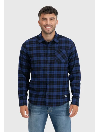 Рубашка Riley flannel 23103 royal check-Riley | Vintage Industries