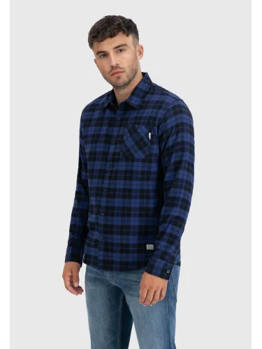 Рубашка Riley flannel 23103 royal check-Riley | Vintage Industries