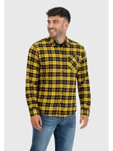 Рубашка Riley flannel 23103 yellow check-Riley | Vintage Industries