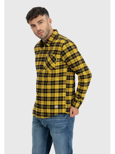 Рубашка Riley flannel 23103 yellow check-Riley | Vintage Industries
