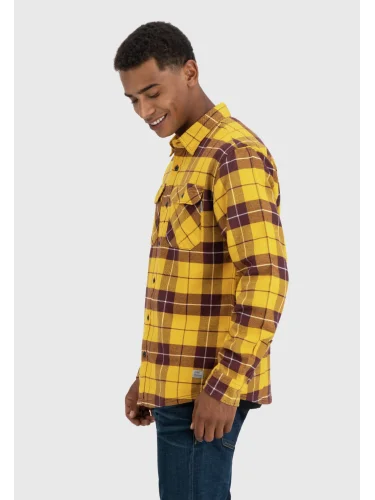 Рубашка Sem flannel 23104 yellow check-Sem | Vintage Industries