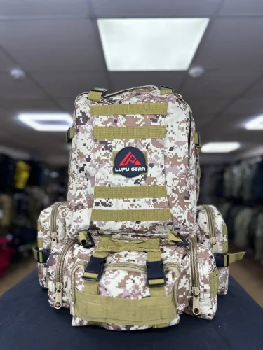 Рюкзак Тактический BL002 с разгрузкой Desert Digital 55L | Lupu Gear