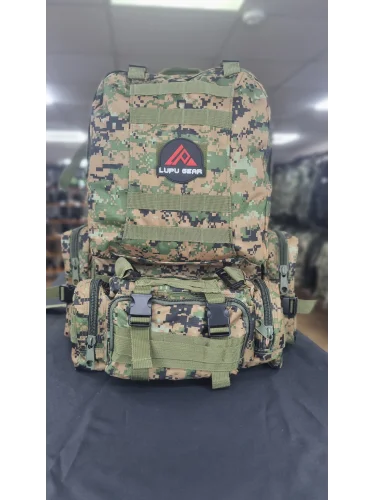 Рюкзак Тактический BL002 с разгрузкой Marpat 55L | Lupu Gear