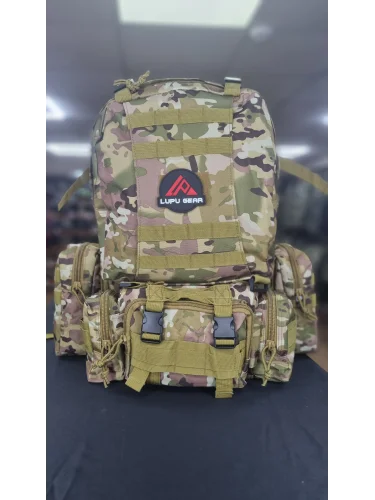 Рюкзак Тактический BL002 с разгрузкой Multicam 55L | Lupu Gear