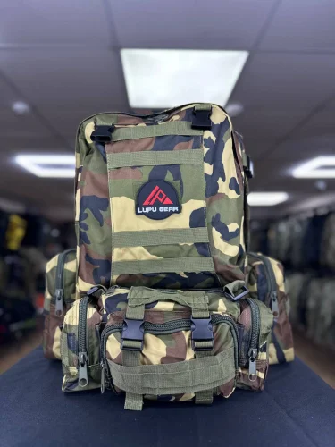 Рюкзак Тактический BL002 с разгрузкой Woodland 55L | Lupu Gear
