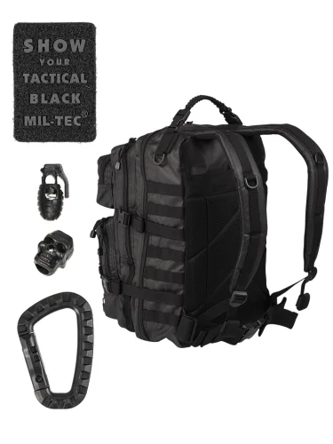 Рюкзак US ASSAULT PACK 40L TACTICAL BLACK | Mil-tec