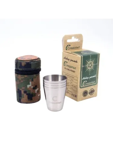 Рюмки 4шт. 25мл без оплетки PF-CWS-P30SET | Следопыт
