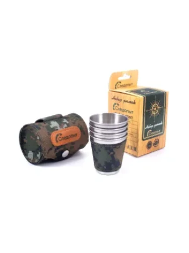 Рюмки 4шт. 60мл в оплетке PF-CWS-P32SET | Следопыт