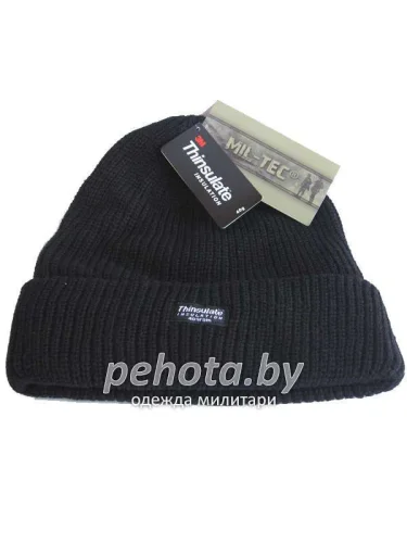 Шапка с подкладкой Thinsulate Black | Mil-tec