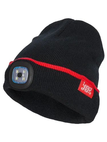 Шапка зимняя c фонарем Drop led black | Norfin