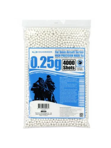 Страйкбольные шары GUARDER 0,25г 4000 шт.