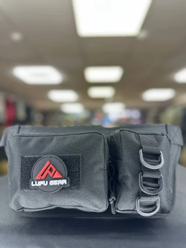 Сумка поясная BL026 2 подсумка 35x16x3см Black 2L | Lupu Gear