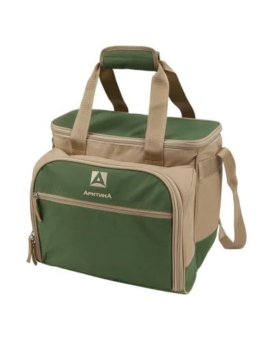 Сумка-холодильник с набором посуды 4100-4 Зеленый | Арктика