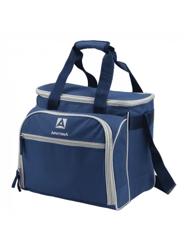 Сумка-холодильник с набором посуды 4100-4 Синяя | Арктика