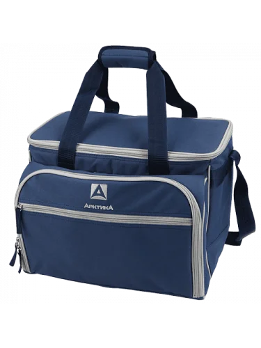 Сумка-холодильник с набором посуды 4100-6 Синяя | Арктика