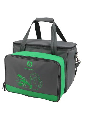 Сумка-холодильник с набором посуды для напитков 4200-4 Серый | Арктика