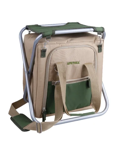 Сумка холодильник со стулом 3500-1 Кофейный | Арктика