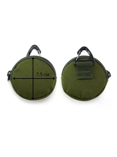 Тактический мини-подсумок на карабине olive | Army Stroll