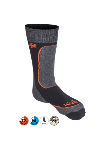 Термоноски Nordic Merino Midweight T3M Gray/Black | Norfin