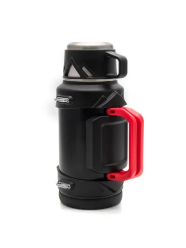 Термос DAKAR 1.5 л со складными ручками черный PF-TM-27 | Следопыт