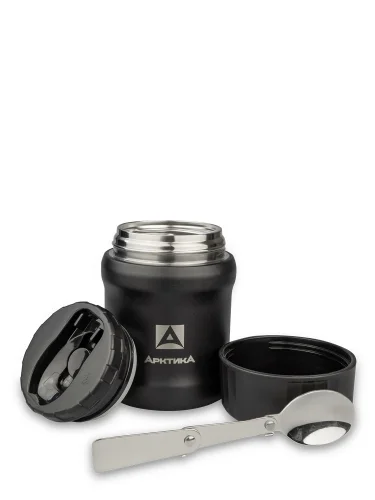 Термос для еды с ложкой 500мл 311-500 Black | Арктика