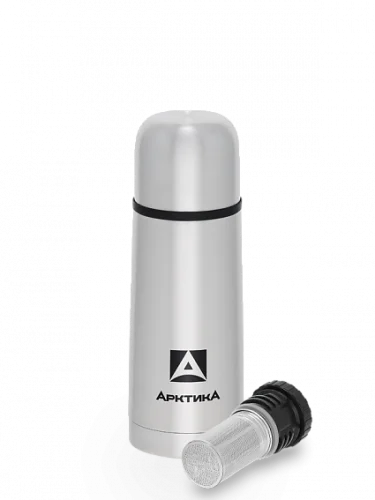 Термос для напитков с ситечком 350мл 101-350С Silver | Арктика