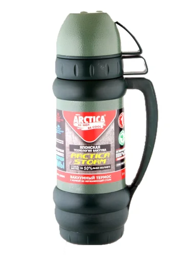 Термос Питьевой 1000 мл 109-1000М Зеленый | Арктика