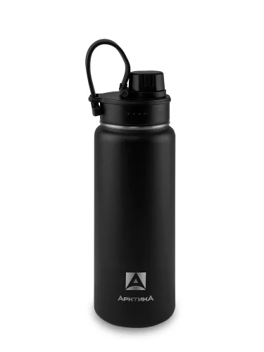 Термос Питьевой с дополнительной крышкой 530 мл 708-530S Черный | Арктика