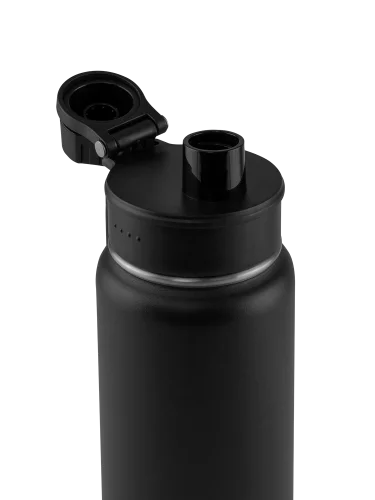 Термос Питьевой с дополнительной крышкой 530 мл 708-530S Черный | Арктика