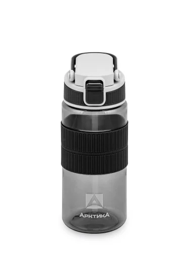 Бутылка с манжетой и трубочкой 550 мл 722-550 Черный | Арктика