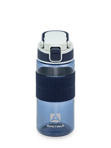 Бутылка с манжетой и трубочкой 550 мл 722-550 Синий | Арктика