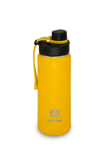 Термос Питьевой с дополнительной крышкой 530 мл 708-530S Желтый | Арктика