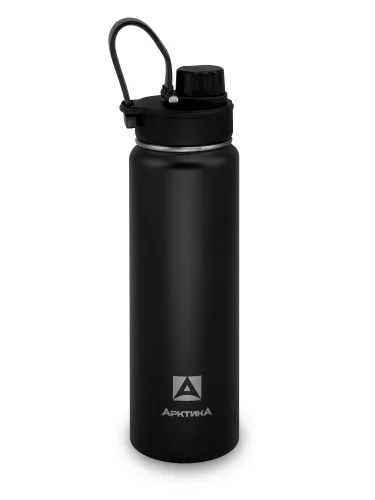 Термос Питьевой с дополнительной крышкой 700 мл 708-700S Черный | Арктика