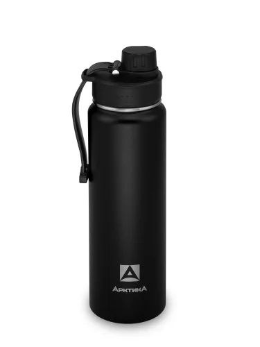 Термос Питьевой с дополнительной крышкой 700 мл 708-700S Черный | Арктика