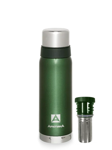 Термос Питьевой с ситечком 900 мл 106-900C Зеленый | Арктика