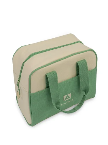 Термосумка шоппер 3300-7 Зеленый/Бежевый | Арктика
