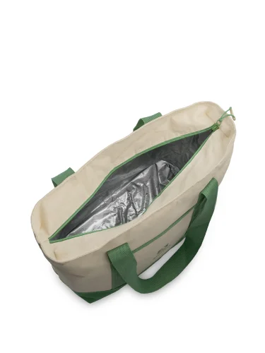 Термосумка шоппер 3400-17 Зеленая/Бежевая | Арктика