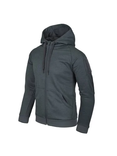 Толстовка Urban Tactical Hoodie FullZip Melange Black-Grey | Helikon-Tex