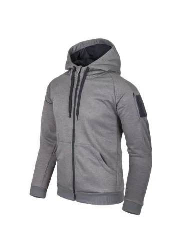 Толстовка Urban Tactical Hoodie FullZip Melange Grey | Helikon-Tex