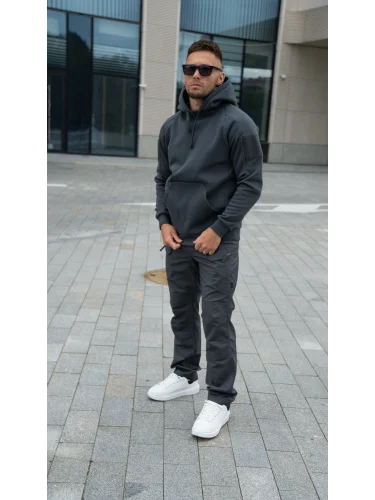 Толстовка Urban Tactical Hoodie Lite (Kangaroo) Grey | Helikon-Tex